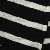 Black Horizontal-Stripe Jersey Knit, Viscose, 130 gsm, 160 cm — photo 1