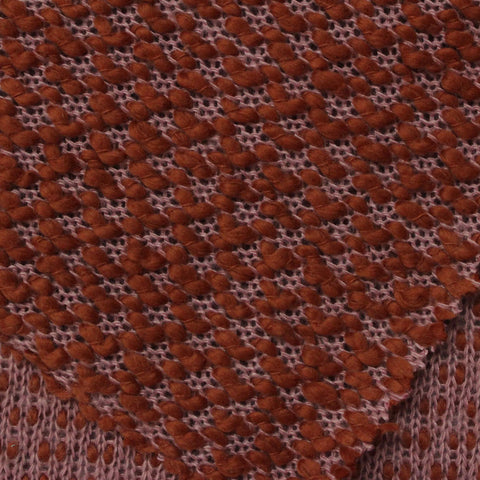 Purple Dots Jacquard, Cotton-Poly, 427 gsm