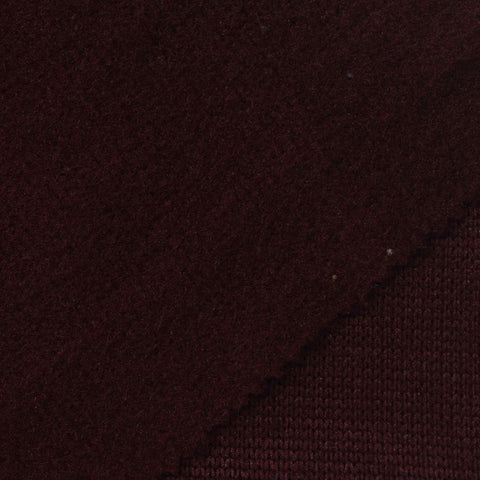 Brushed 100% Polyester Chunky Knit Fabric, 280 gsm, 170 cm — Red