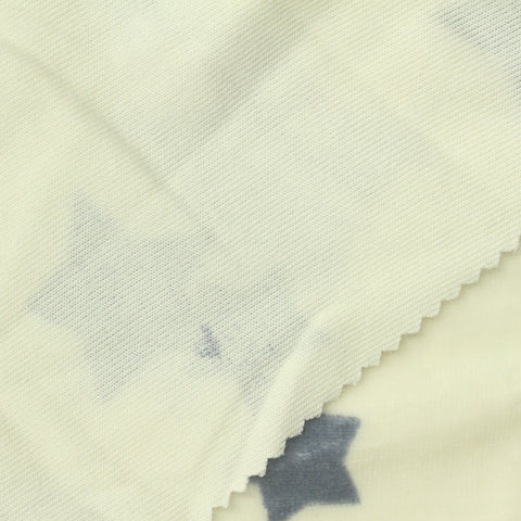 Dark Grey Stars Velvet, Cotton-Poly