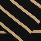 Black Horizontal-Stripe Rib Knit, Viscose-Poly, 198 gsm — photo 1