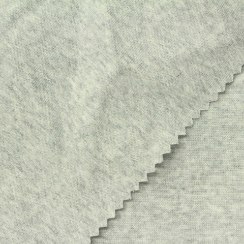 Grey Heather Rib Knit, Cotton