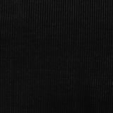 Viscose Polyester Rib Knit Fabric, 176 gsm, 180 cm — Black — photo 1