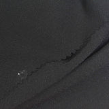 100% Polyester Linen-Look Fabric, 140 gsm, 145 cm — Black — photo 1