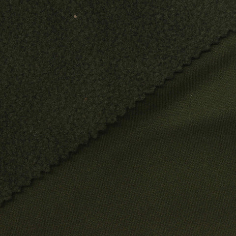 Polyester Cotton Fleece Fabric, 364 gsm, 180 cm — Green