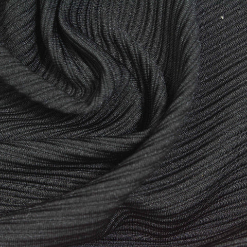 Black Rib Knit, Polyester