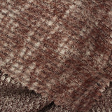 Heathered Brown Marl Rib Knit, Viscose-Poly, 251 gsm — photo 1