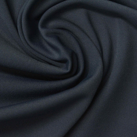 Nylon Stretch Interlock Knit Fabric, 230 gsm, 150 cm — Navy
