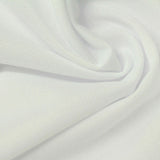 100% Polyester Piqué Knit Fabric, 160 gsm, 160 cm — White — photo 1