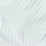 Polyester Viscose Stretch Rib Knit Fabric, 280 gsm — White — photo 1