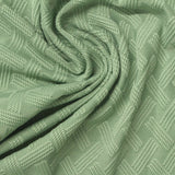 Mint Green Tone-on-Tone Pointelle Knit, Polyester — photo 1