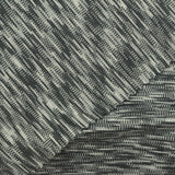 Dark Grey Lines Interlock Knit, Polyester — photo 1