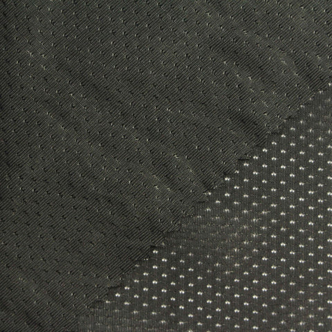 White Dots Birdseye Knit, Polyester, 160 gsm