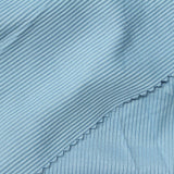 Brushed Polyester Stretch Rib Knit Fabric, 334 gsm, 140 cm — Blue — photo 1