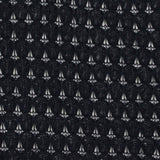Jacquard Polyester Stretch Knit Fabric, 183 gsm, 157 cm — Black — photo 1