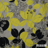 Yellow Floral Jacquard, Cotton — photo 1