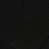 Brushed Polyester Stretch Rib Knit Fabric, 368 gsm, 160 cm — Black — photo 1