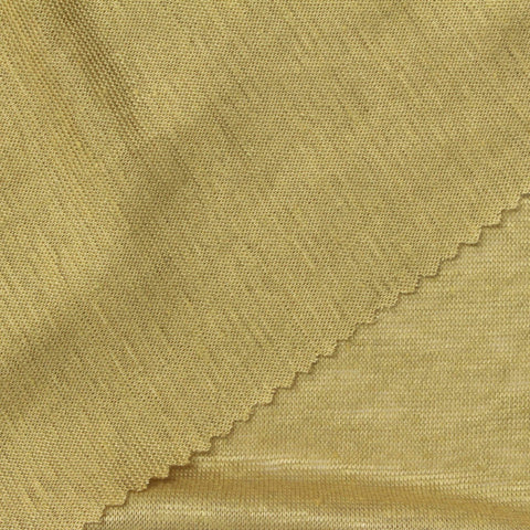 Olive Marl Jersey Knit, Linen