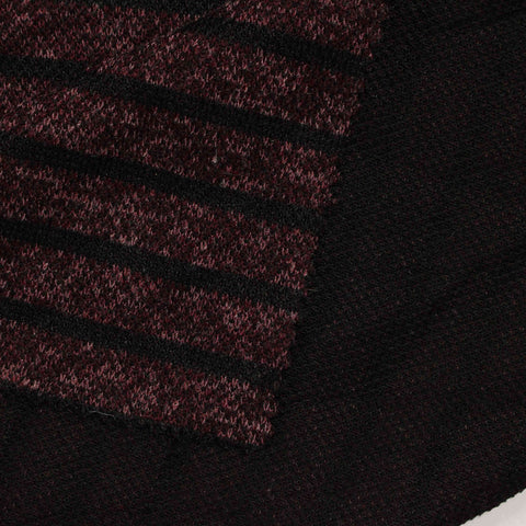 Black Stripes Knit, Polyester, 310 gsm