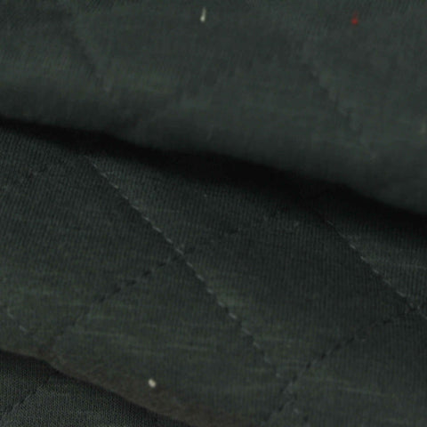 Dark Green Diamond French Terry, Cotton-Poly