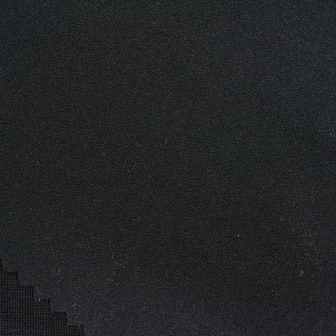 Polyester Stretch Scuba Knit Fabric, 360 gsm — Black