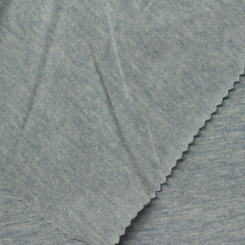 Cotton Polyester Stretch Jersey Knit Fabric, 160 gsm, 172 cm — Blue, ref EF-236197