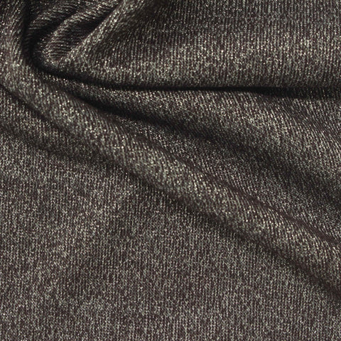 Dark Grey Marl Jersey Knit, Metallic-Viscose, 195 gsm