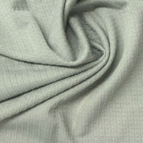 Plaid Polyester Stretch Knit Fabric, 120 gsm, 155 cm — Grey