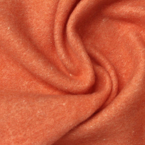 Orange Marl Knit, Cotton-Poly