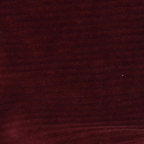 Cotton Polyester Stretch Velvet Fabric, 335 gsm, 155 cm — Red