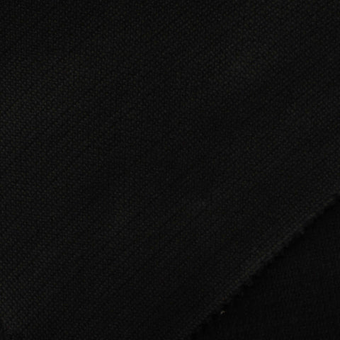 Polyester Viscose Chunky Knit Fabric, 340 gsm, 155 cm — Black