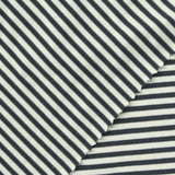 Dark Grey Horizontal-Stripe Jersey Knit, Polyester, 180 gsm, 155 cm — photo 1