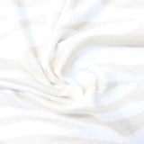 Jacquard Viscose Polyester Stretch Chunky Knit Fabric, 229 gsm, 155 cm — White — photo 1