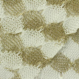 Gold Openwork Pointelle Knit, Metallic — photo 1
