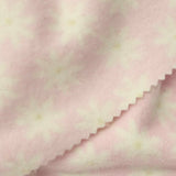 Pink Floral Fleece, Polyester — photo 1