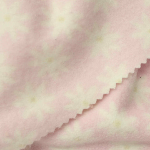Pink Floral Fleece, Polyester