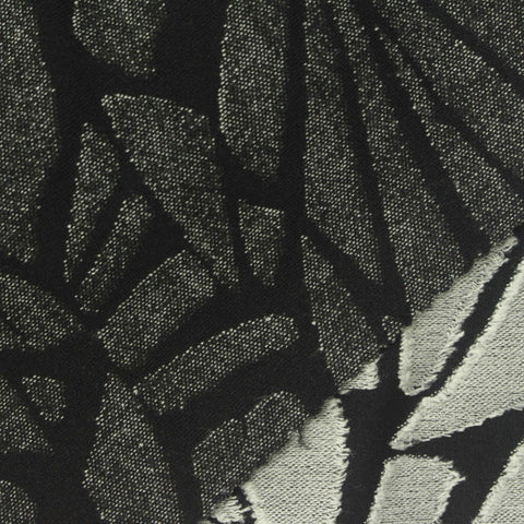 Jacquard Viscose Polyester Stretch Jersey Knit Fabric, 220 gsm, 158 cm — Grey