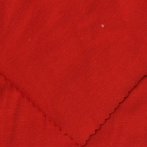 Polyester Cotton Stretch Jersey Knit Fabric, 200 gsm, 185 cm — Red
