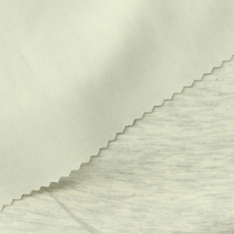 Light Grey Marl Scuba Knit, Poly-Viscose, 261 gsm
