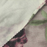 Pink Floral Chunky Knit, Viscose-Poly — photo 1
