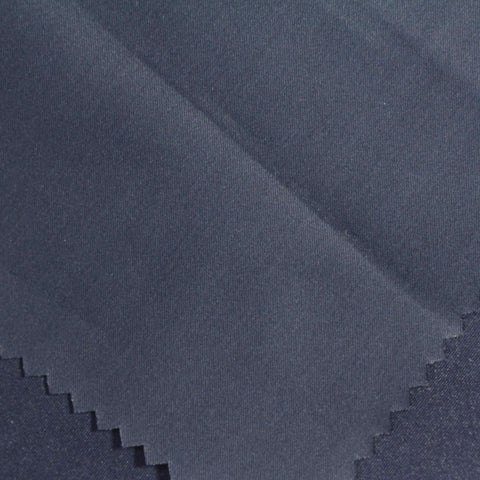 Cotton Nylon Stretch Sateen Fabric, 160 gsm, 145 cm — Navy