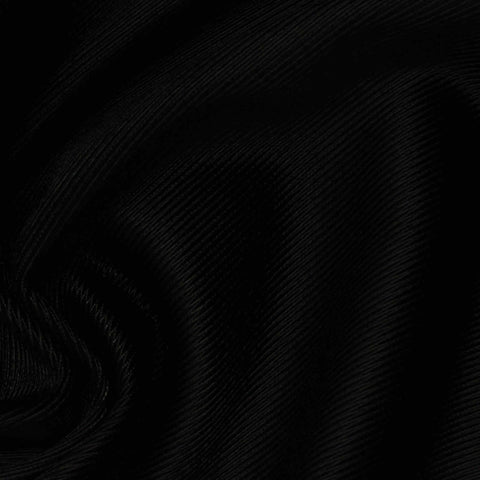 100% Polyester Knit Fabric, 430 gsm, 155 cm — Black
