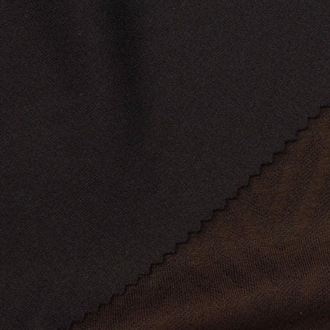 Dark Brown Tone-on-Tone Jacquard, Polyester, 297 gsm