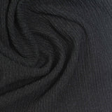 Polyester Stretch Crepe Fabric, 150 gsm, 150 cm — Black — photo 1