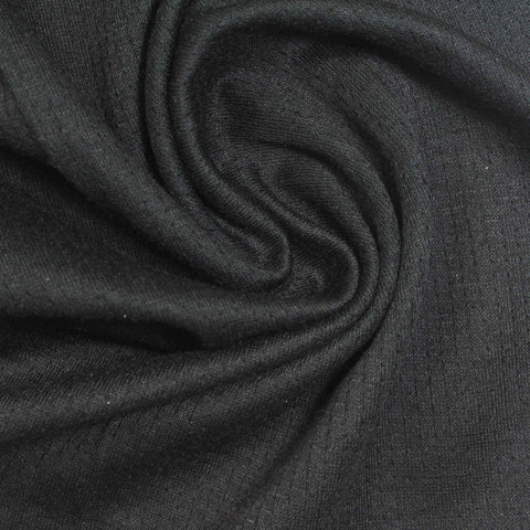 Polyester Cotton Interlock Knit Fabric, 153 gsm, 160 cm — Grey