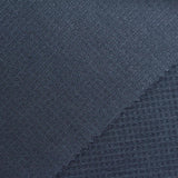 Viscose Polyester Blend Stretch Waffle Knit Fabric, 340 gsm, 150 cm — Navy — photo 1