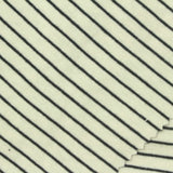 Black Horizontal-Stripe Rib Knit, Cotton, 200 gsm, 165 cm — photo 1