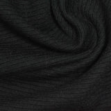 Polyester Stretch Knit Fabric, 315 gsm, 155 cm — Black — photo 1