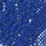 Blue Floral Knit, Cotton — photo 1