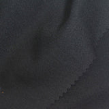 Polyester Viscose Stretch Interlock Knit Fabric, 250 gsm, 170 cm — Black — photo 1